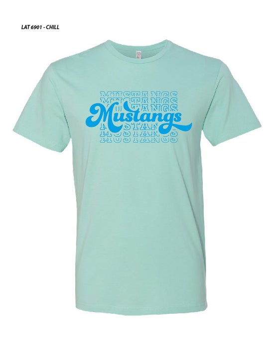 2022 Short Sleeve - Mustang Blue On Blue