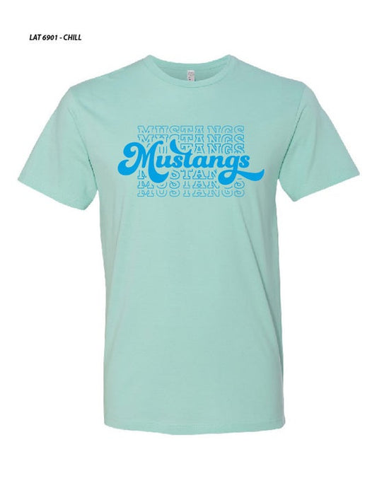 2022 Short Sleeve - Mustang Blue On Blue