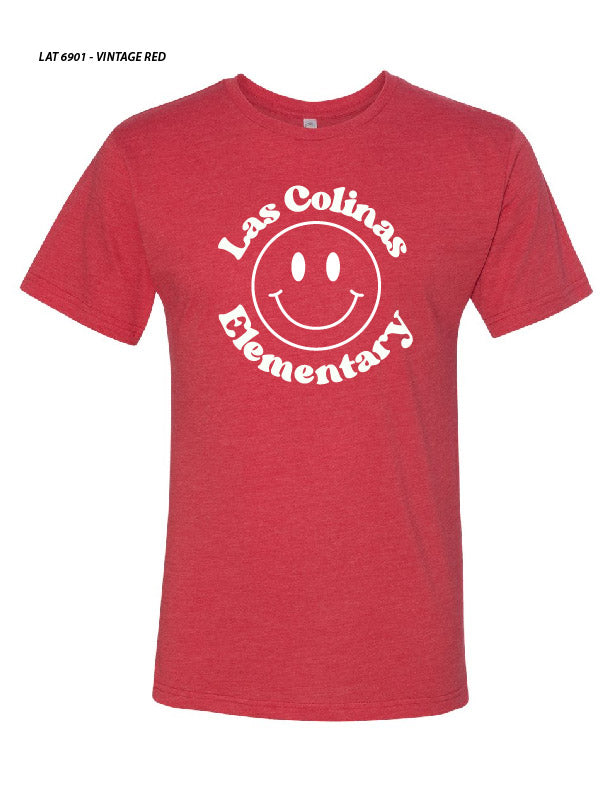 2023 Short Sleeve - Vintage Red Smiley Face
