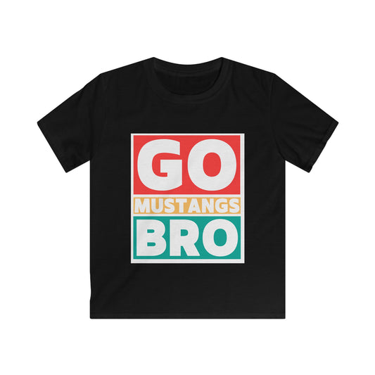 Fun Kids Tee, Go Mustangs Bro Shirt